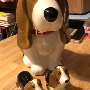 Pioneer Woman Charlie cookie jar, S&P shakers